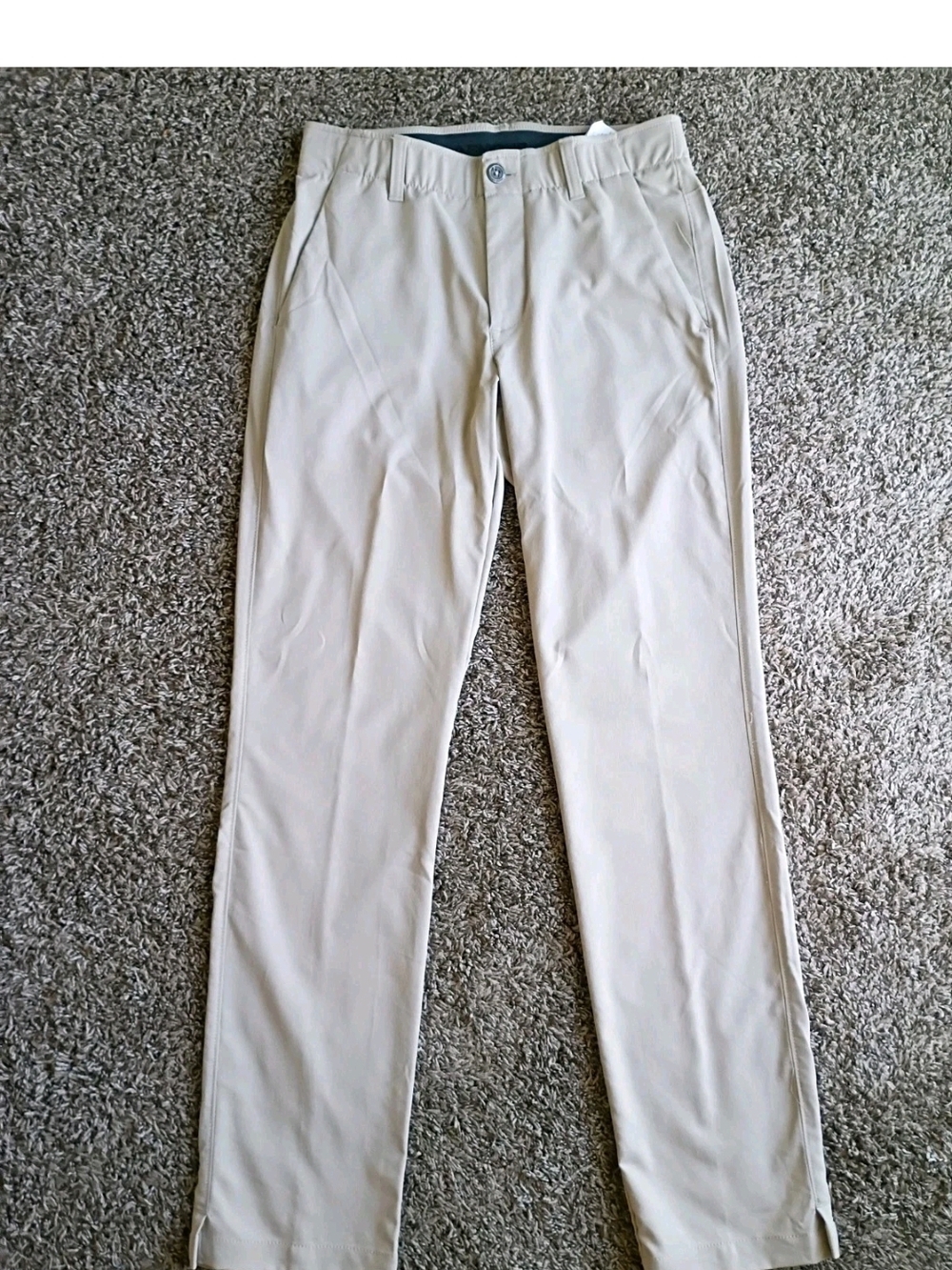 Under Armour The Showdown Men's Beige 30X32 Pants Golf Performance Stretch Flex